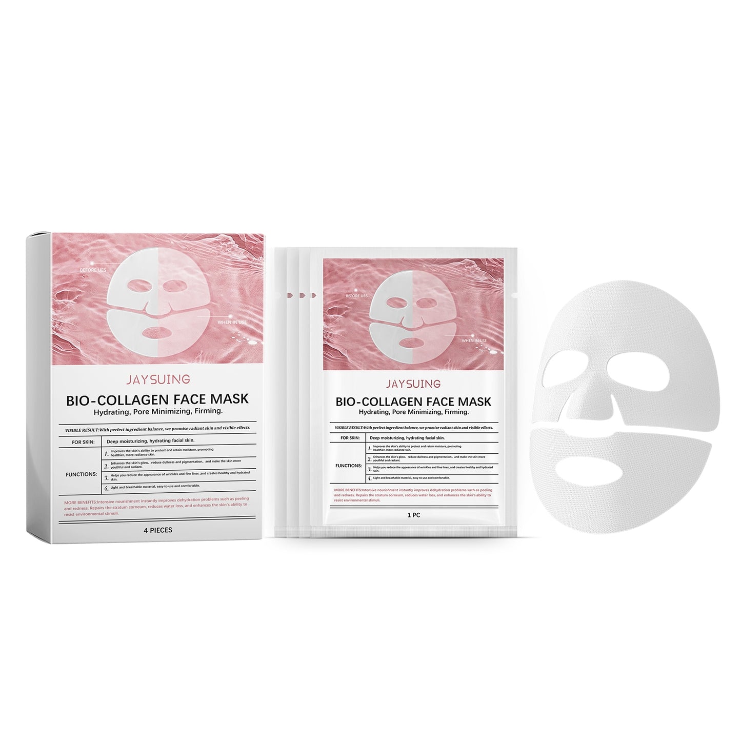 Masque visage bio-collagène - Hydratation intense