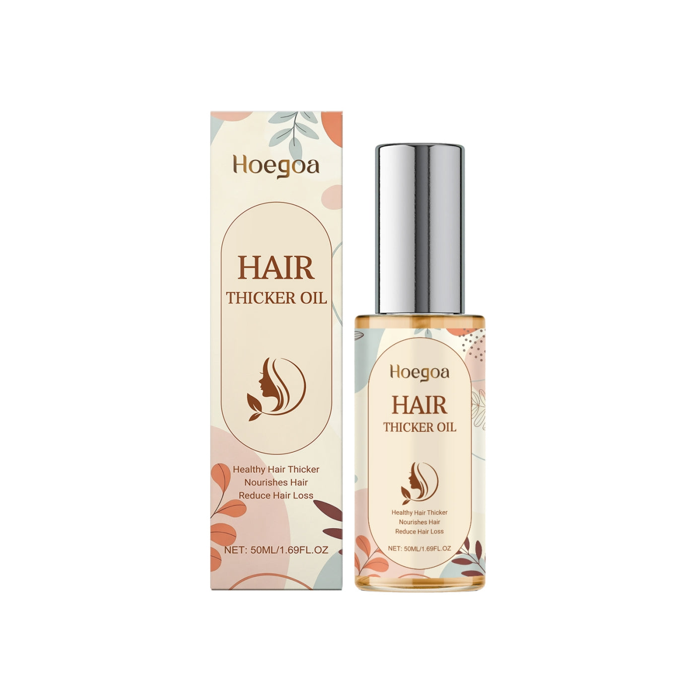Huile épaissisante pour cheveux - soin pousse & volume